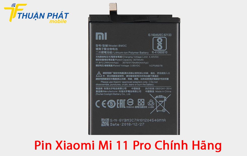 Pin Xiaomi Mi 11 Pro chính hãng