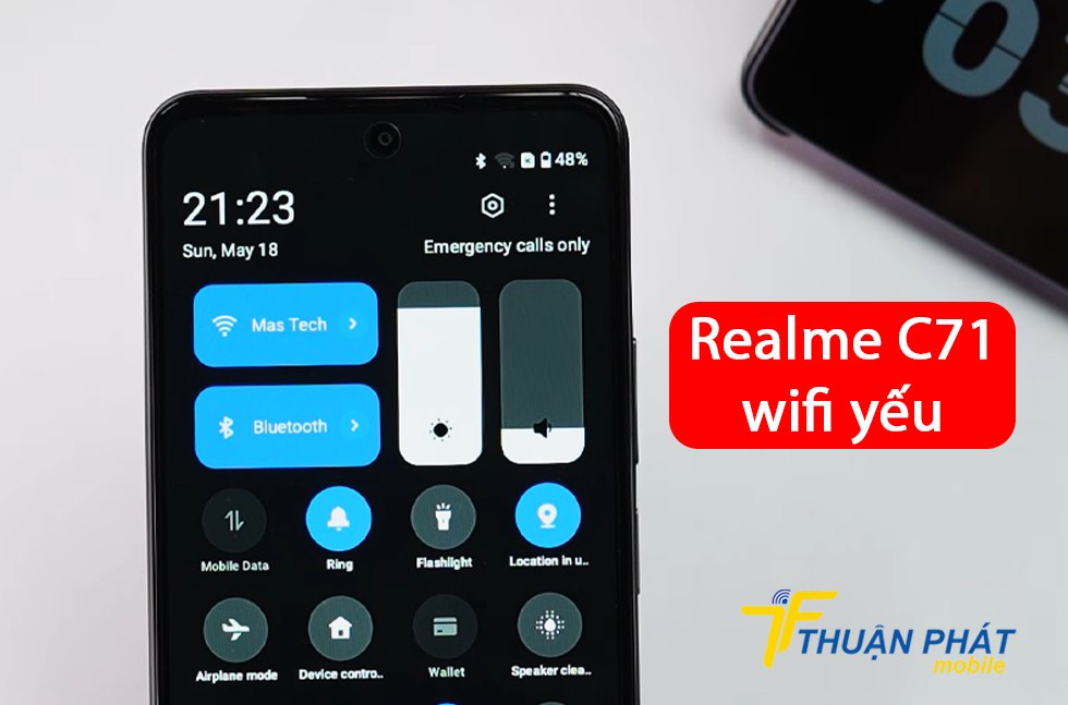 Realme C71 wifi yếu