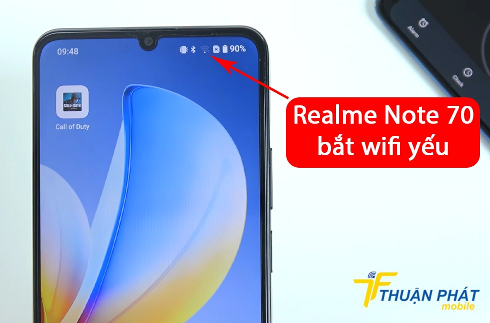 Realme Note 70 bắt wifi yếu