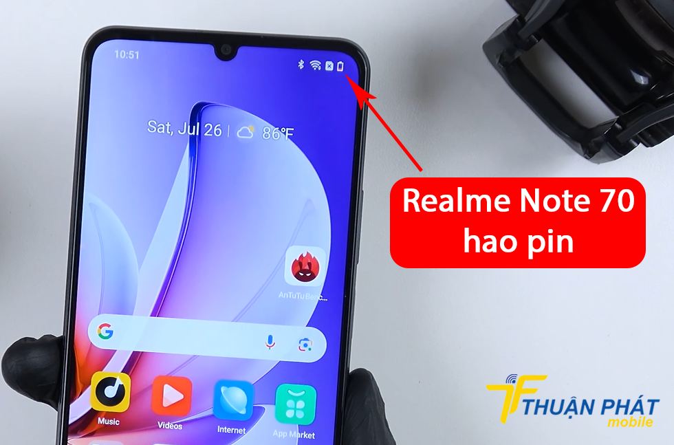 Realme Note 70 hao pin