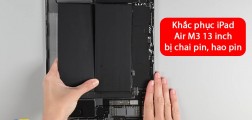Khắc phục iPad Air M3 13 inch bị chai pin, hao pin hiệu quả