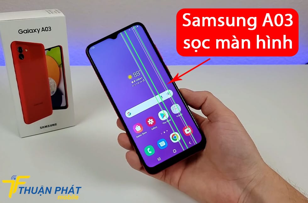 Samsung A03 sọc màn hình