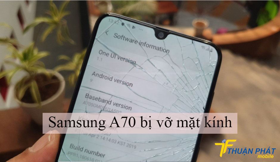 Samsung A70 bị vỡ mặt kính