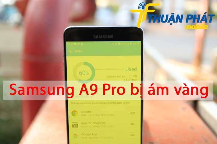 Samsung A9 Pro bị ám vàng