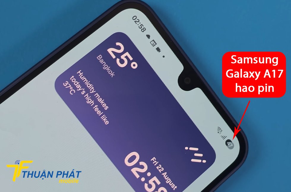 Samsung Galaxy A17 hao pin