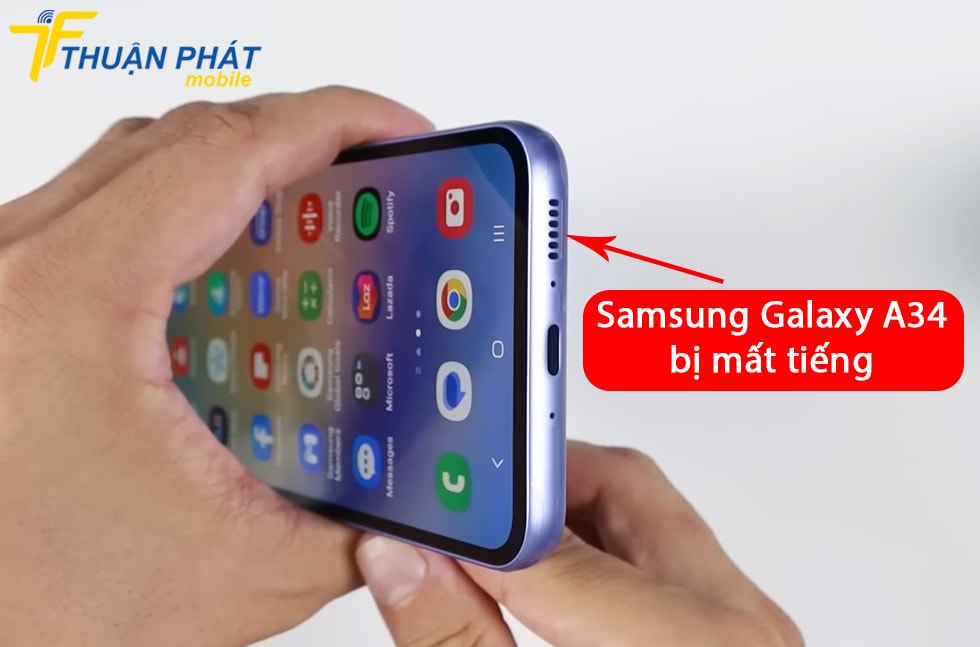 Samsung Galaxy A34 bị mất tiếng
