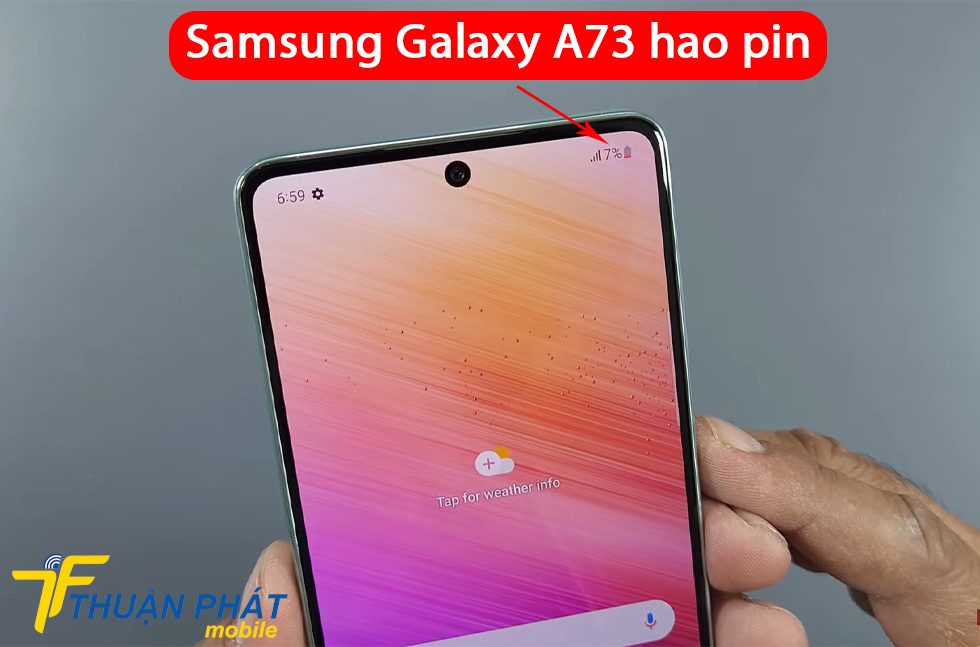Samsung A73 hao pin