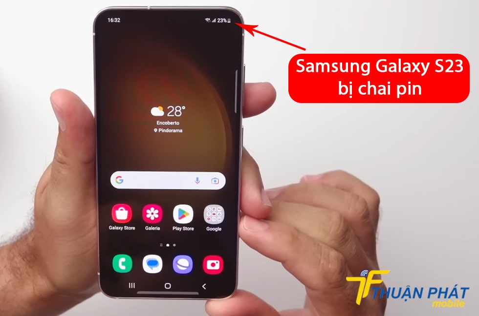 Samsung Galaxy S23 bị chai pin