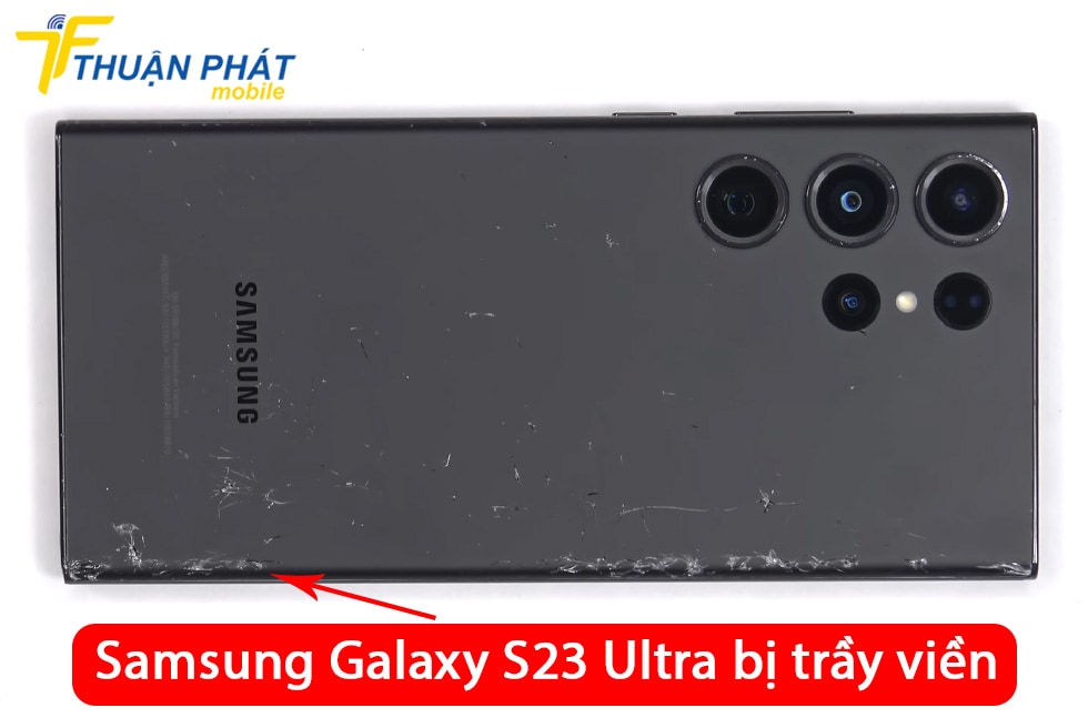 Samsung Galaxy S23 Ultra bị trầy viền