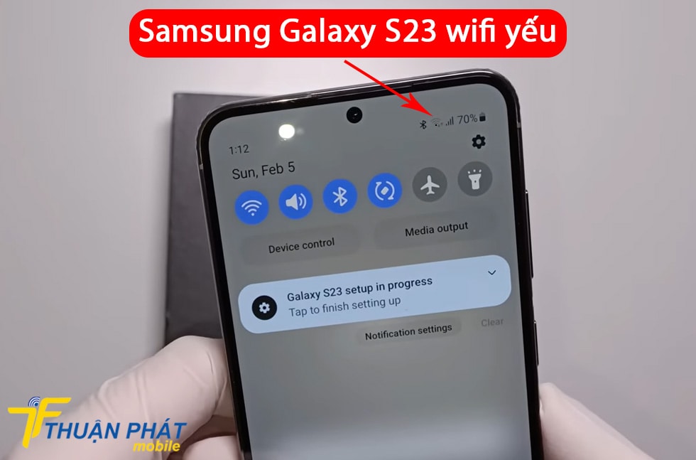 Samsung Galaxy S23 bắt wifi yếu