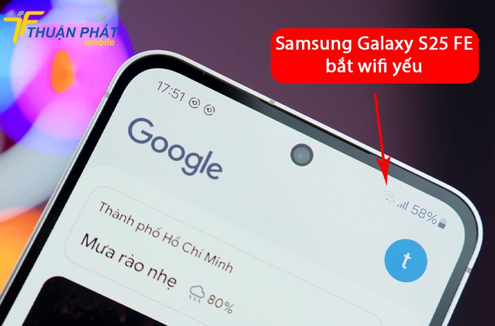 Samsung Galaxy S25 FE bắt wifi yếu