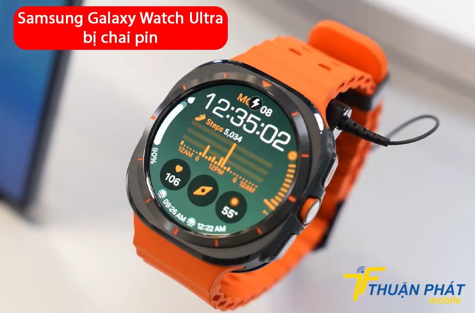 Samsung Galaxy Watch Ultra bị chai pin