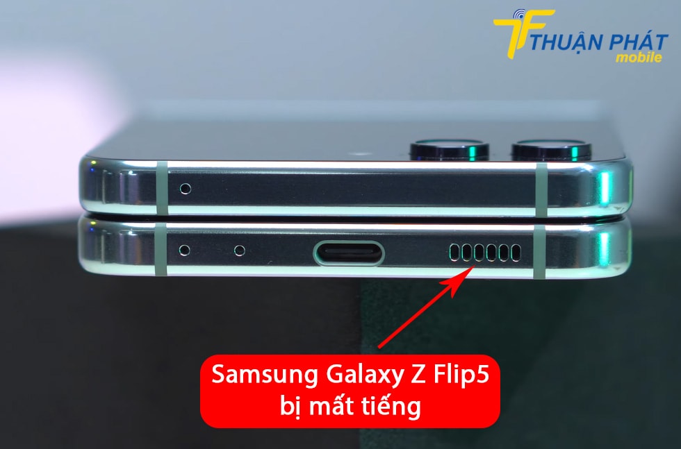 Samsung Galaxy Z Flip5 bị mất tiếng