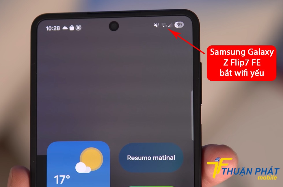 Samsung Galaxy Z Flip7 FE bắt wifi yếu