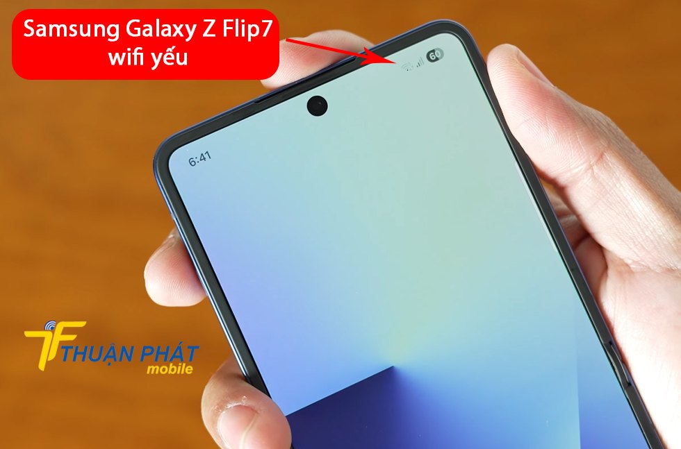 Samsung Galaxy Z Flip7 wifi yếu