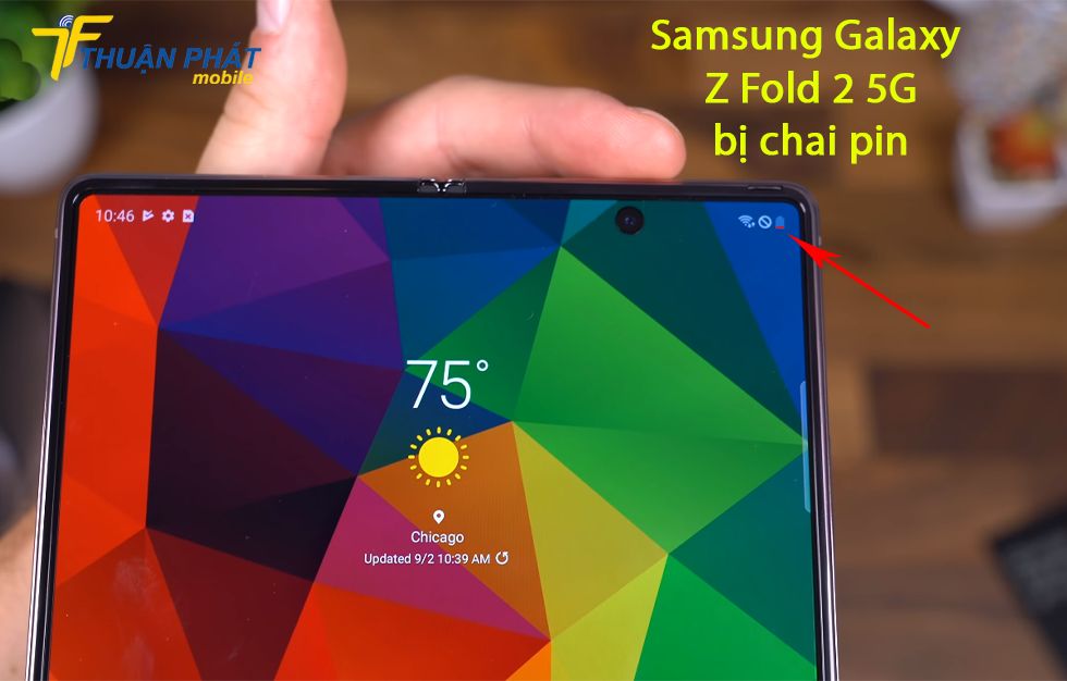 Samsung Galaxy Z Fold 2 5G bị chai pin