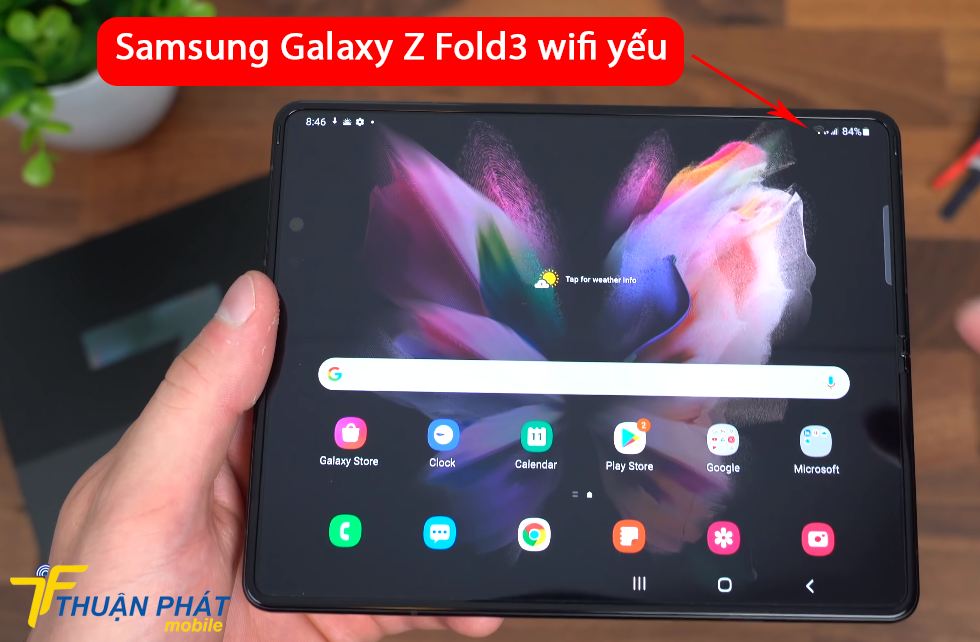 Samsung Galaxy Z Fold3 wifi yếu