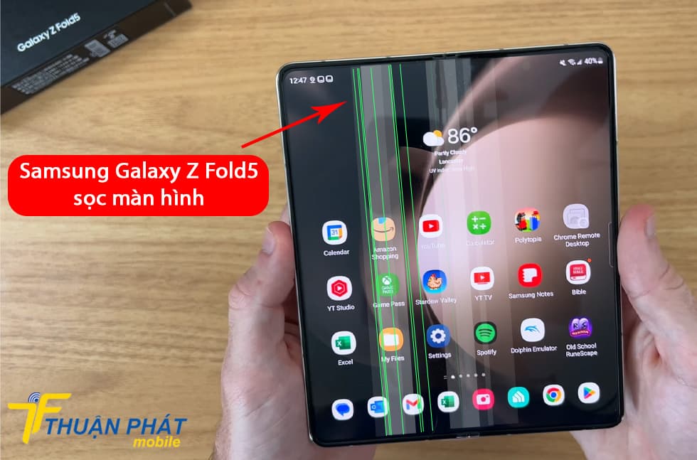 Samsung Galaxy Z Fold5 sọc màn hình