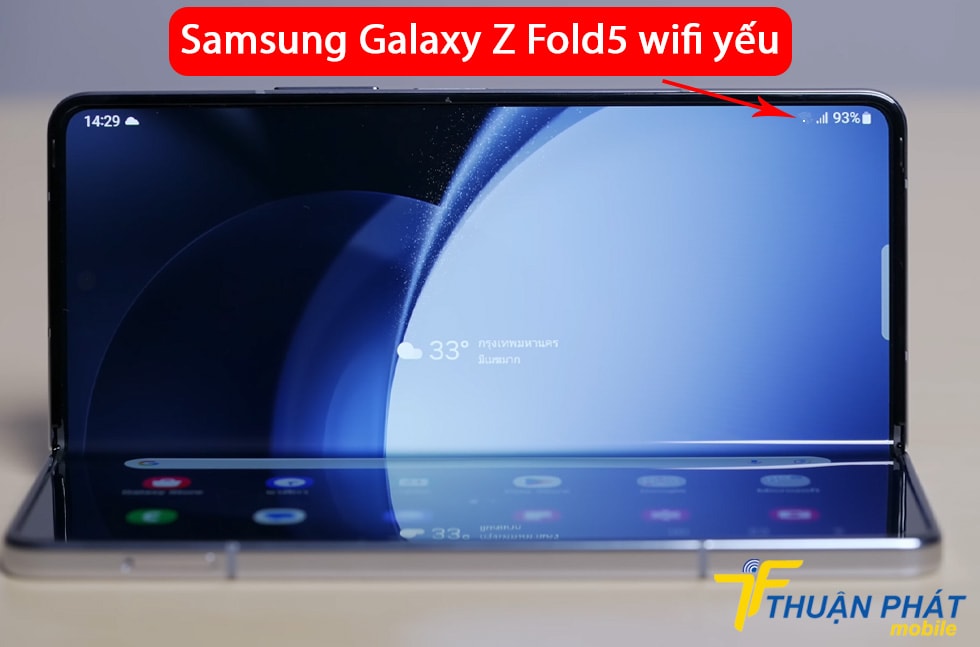 Samsung Galaxy Z Fold5 wifi yếu