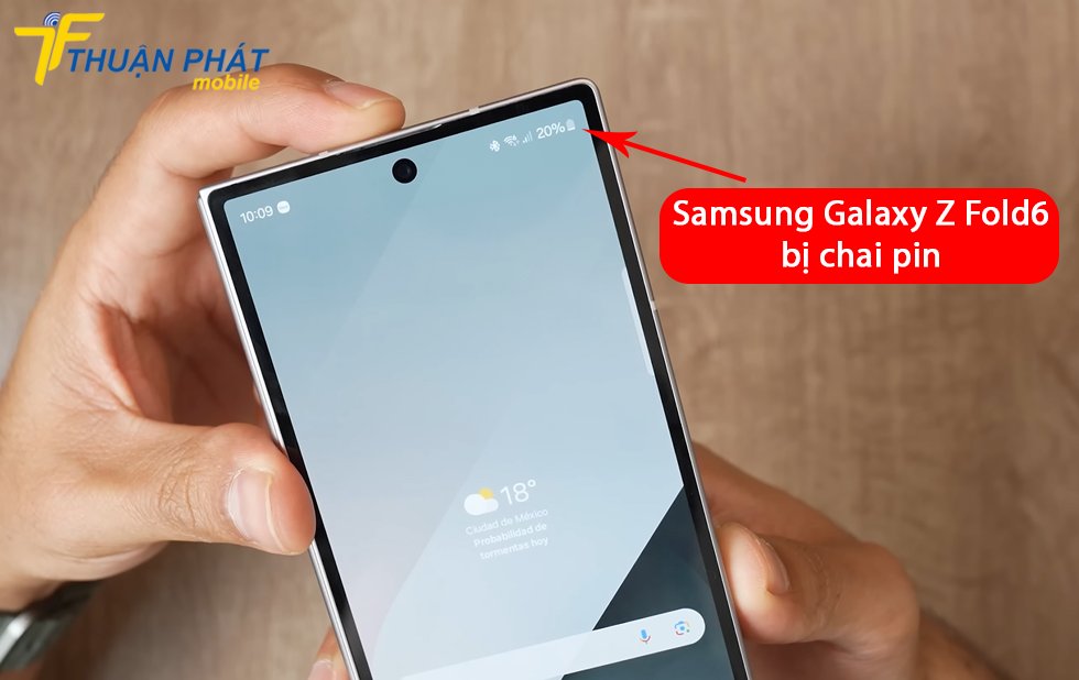 Samsung Galaxy Z Fold6 bị chai pin