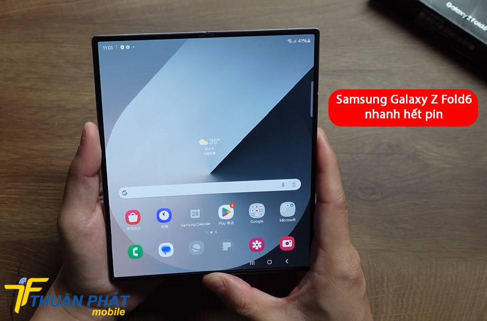 Samsung Galaxy Z Fold6 nhanh hết pin