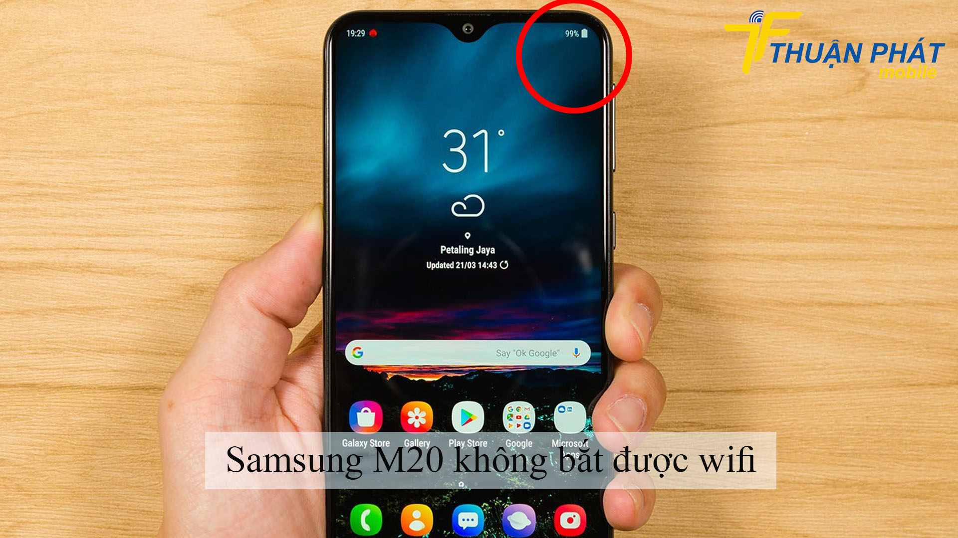 Samsung M20 không bắt được wifi