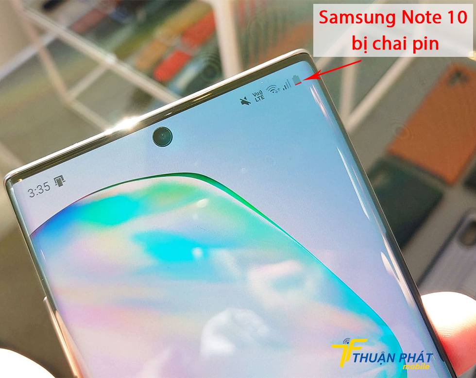 Samsung Note 10 bị chai pin