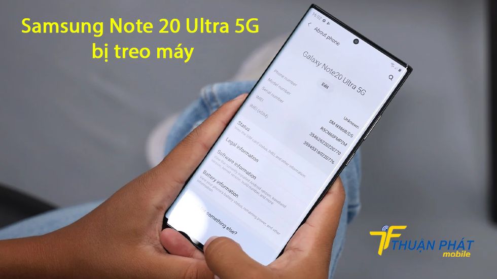 Samsung Note 20 Ultra 5G bị treo máy