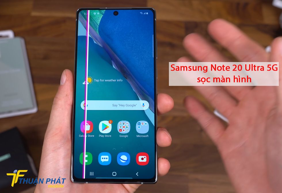 Samsung Note 20 Ultra 5G sọc màn hình