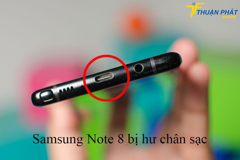 Samsung Note 8 bị hư chân sạc
