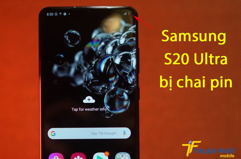 Samsung S20 Ultra bị chai pin