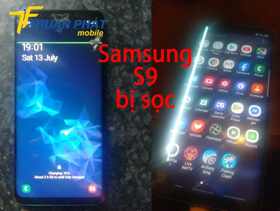 Samsung S9 bị sọc