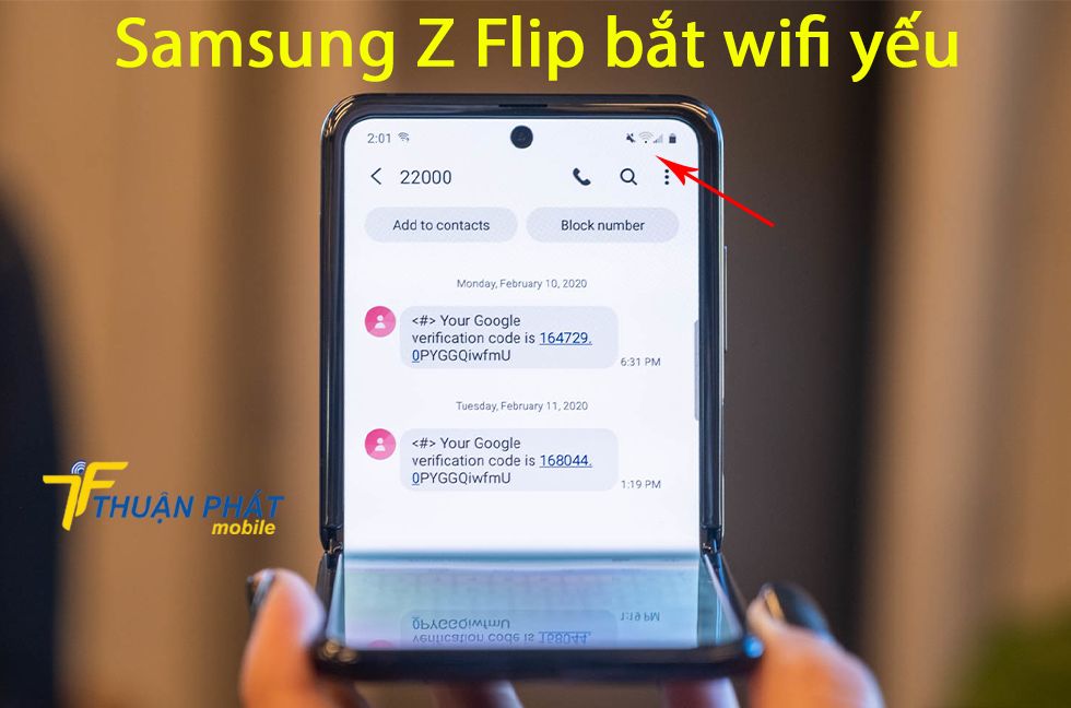Samsung Z Flip bắt wifi yếu
