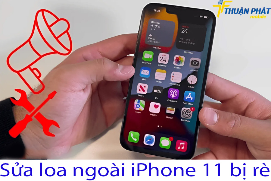 Sửa loa ngoài iPhone 11 bị rè
