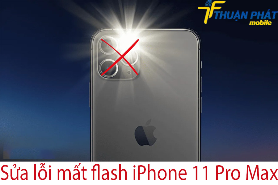 Sửa lỗi mất flash iPhone 11 Pro Max 1