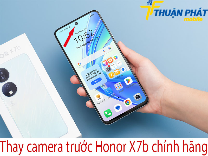 Thay camera trước Honor X7b chính hãng tại Thuận Phát Mobile