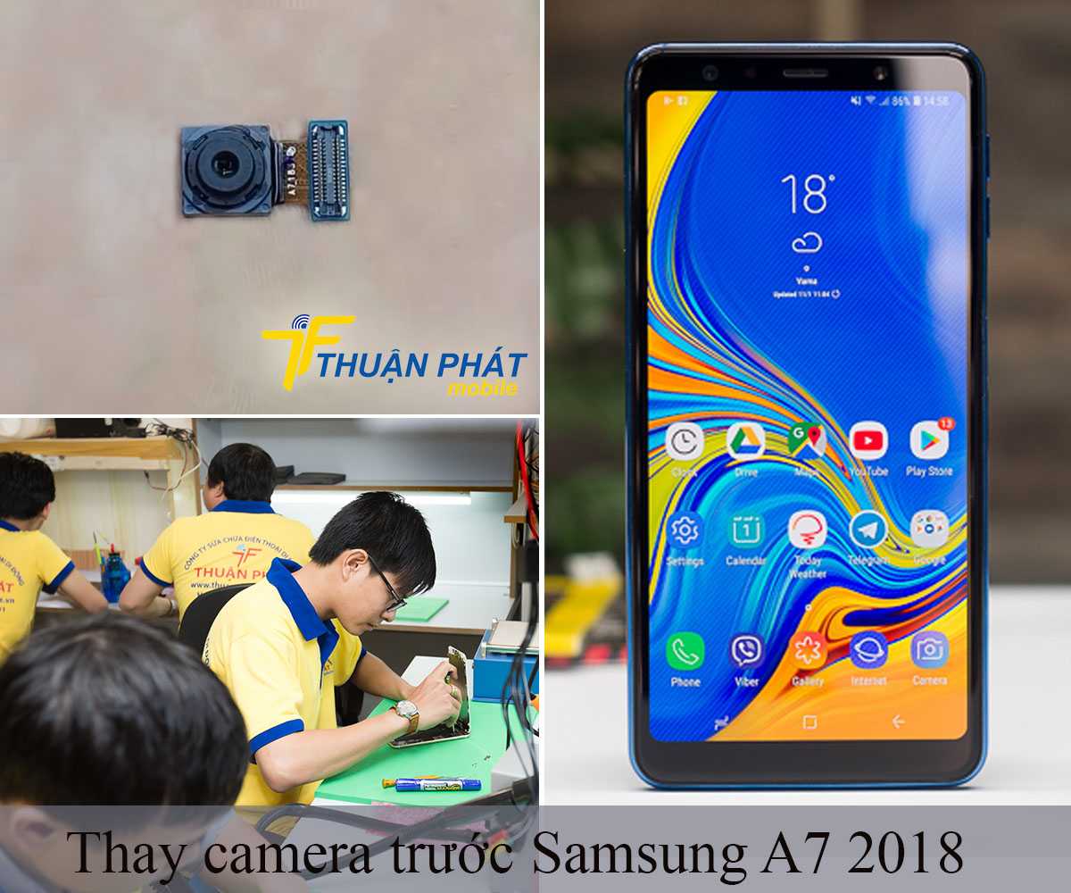 Thay camera trước Samsung A7 2018 tại Thuận Phát Mobile