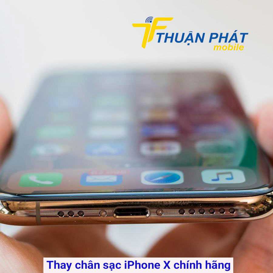 Thay chân sạc iPhone X chính hãng