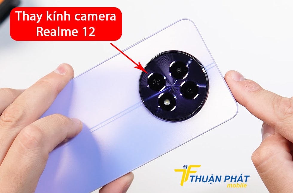 Thay kính camera Realme 12