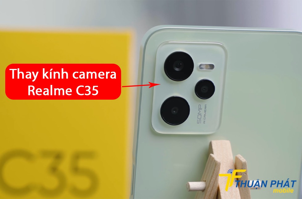 Thay kính camera Realme C35
