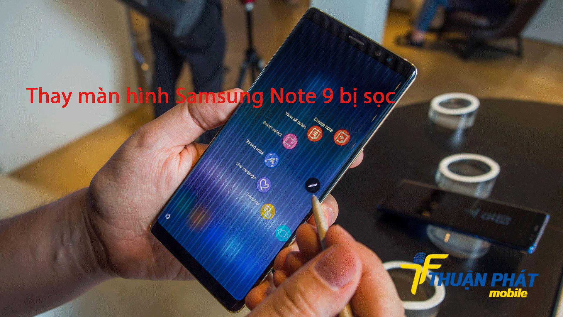 Thay màn hình Samsung Note 9 bị sọc