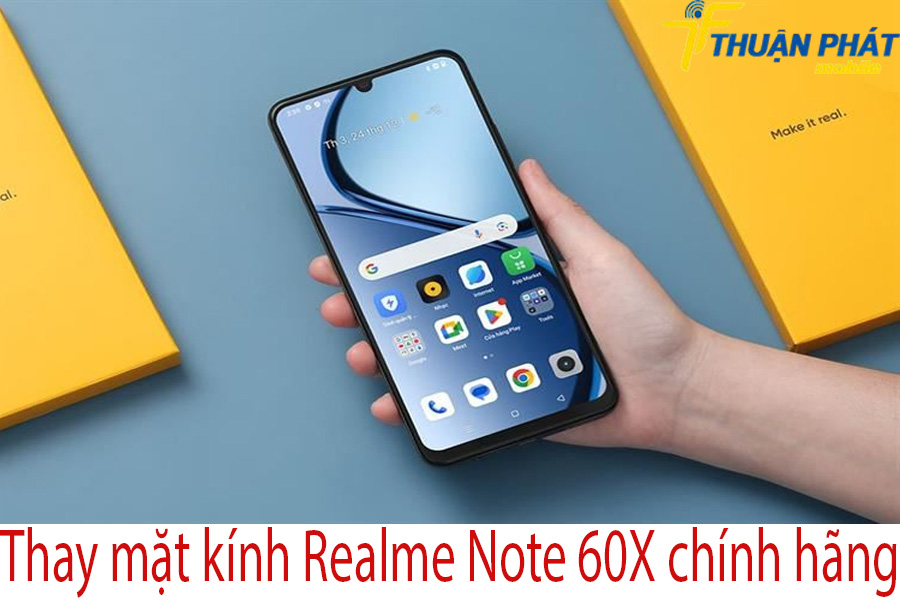 Thay mặt kính Realme Note 60X chính hãng