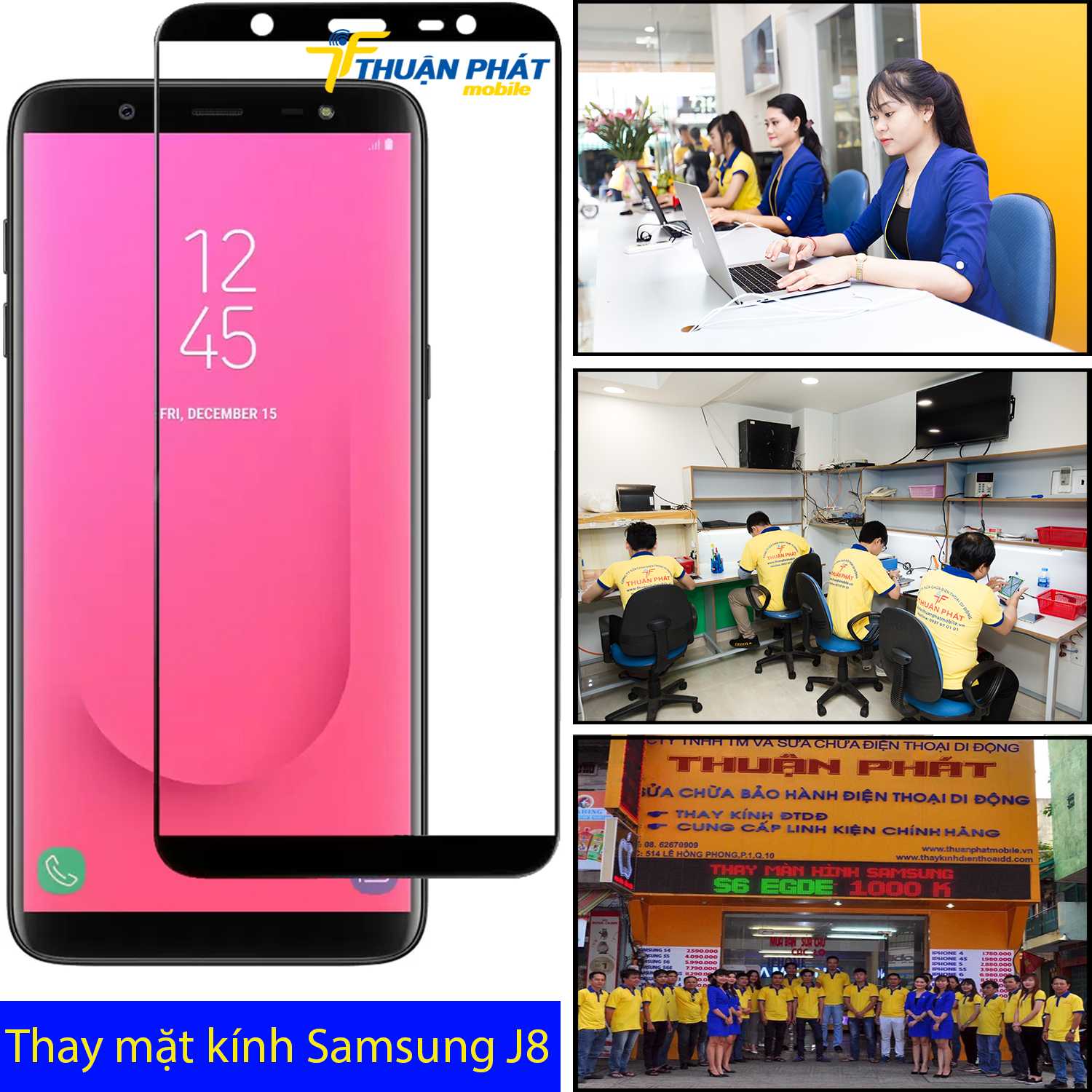 Thay mặt kính Samsung J8 tại Thuận Phát Mobile