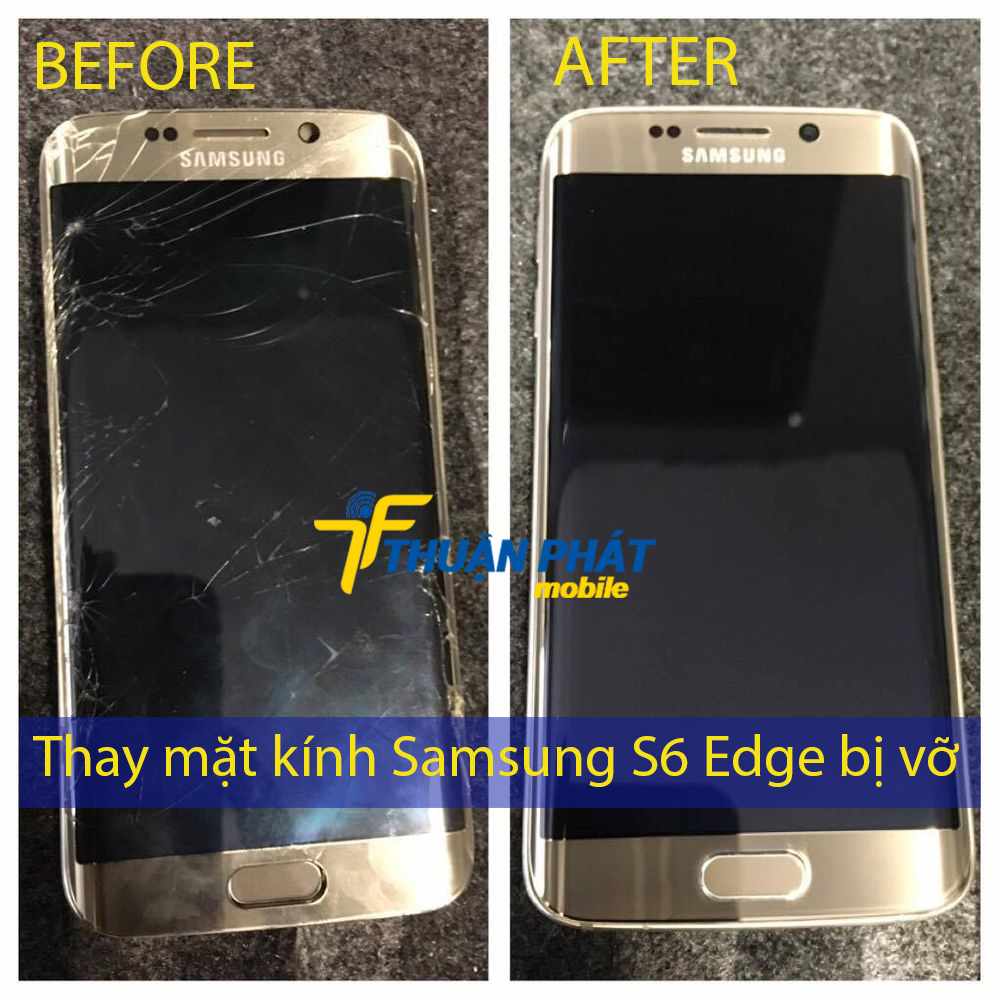 Thay mặt kính Samsung S6 Edge bị vỡ