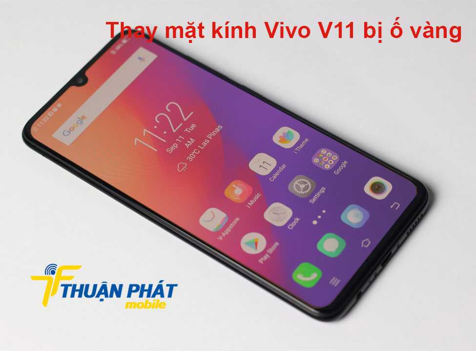 Thay mặt kính Vivo V11 bị ố vàng