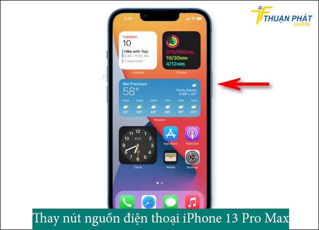 Thay nút nguồn điện thoại iPhone 13 Pro Max