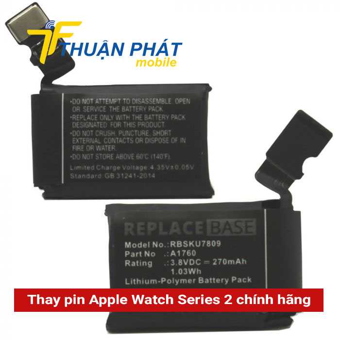 Thay pin Apple Watch Series 2 chính hãng