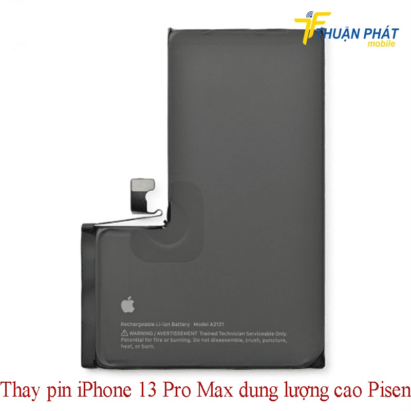 Thay pin iPhone 13 Pro Max dung lượng cao Pisen