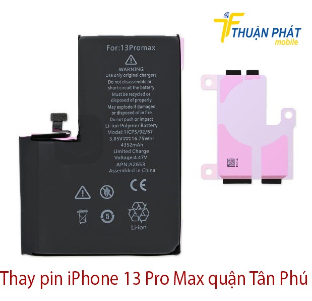 Thay pin iPhone 13 Pro Max quận Tân Phú Thay pin iPhone 13 Pro Max quận Tân Phú