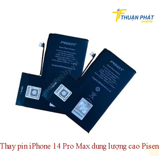 Thay pin iPhone 14 Pro Max dung lượng cao Pisen